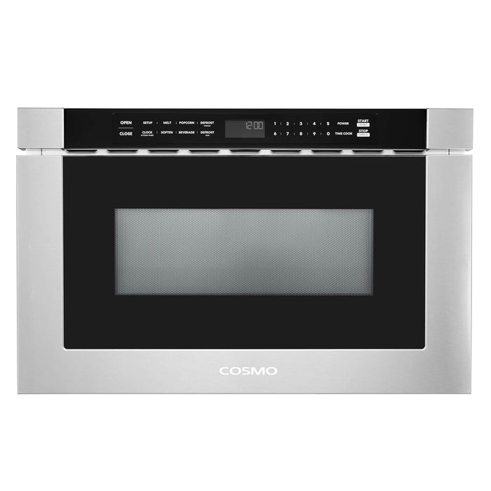 Cosmo 24-Inch 1.2 Cu. Ft. Built-in Microwave Drawer in Stainless Steel (COS-12MWDSS-NH) Cosmo