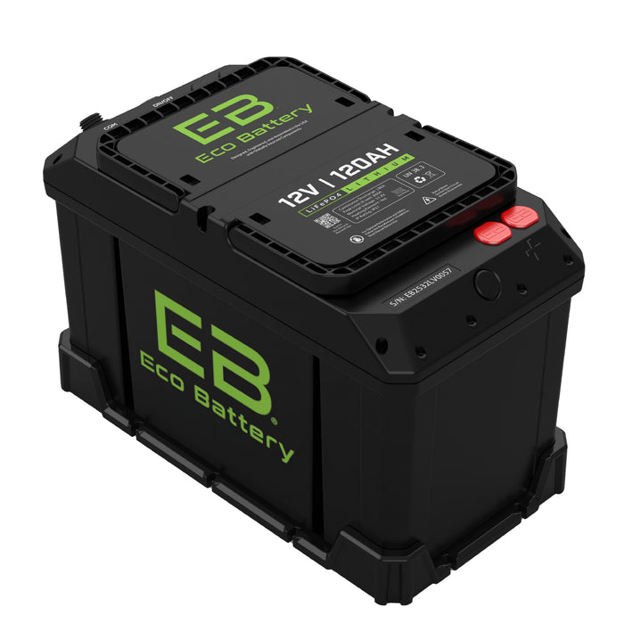 Eco Battery 12V 120Ah RV & Marine LiFePO4 Battery