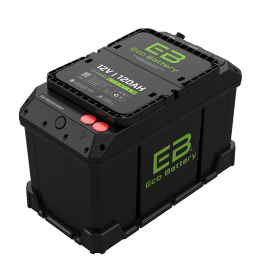 Eco Battery 12V 120Ah RV & Marine LiFePO4 Battery – view 2