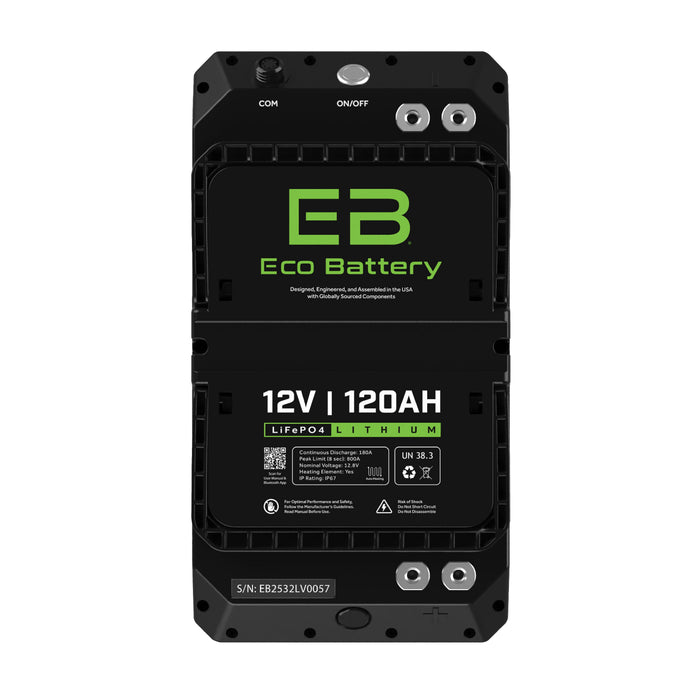 Eco Battery 12V 120Ah RV & Marine LiFePO4 Battery – view 3
