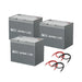 Green Vista Living Rich Solar - 300Ah 12V LiFePO4 Off-Grid Battery Kit | 3.8kWh Deep Cycle Lithium Battery... Power Station