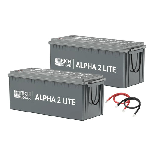 Green Vista Living Rich Solar - 400Ah 12V LiFePO4 Off-Grid Battery Kit | 5.12kWh Deep Cycle Lithium Battery... Power Station