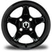 MODZ Drift 12x7 Glossy Black & X Comp H/T Tire Combo golf cart wheel and tire – view 2