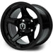 MODZ Drift 12x7 Glossy Black & X Comp A/T Tire Combo golf cart wheel and tire – view 2