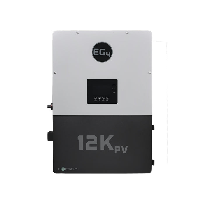 EG4 Home Power Bundle - EG4 12kPV Hybrid Inverter & Wall-Mount Battery {BNDL-E0012} - EG4 12kPV Hybrid Inverter | 48V | 12000W Input | 8000W Output | 120/240V Split Phase + EG4-WallMount Indoor Battery 280AH | 51.2V | 14.3kWh [BNDL-E0012]