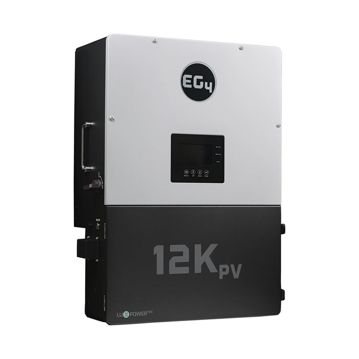 EG4 12kPV High-Capacity Hybrid Energy Bundle {BNDL-E0017} - EG4 12kPV Hybrid Inverter front facing slight right angle