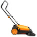 SANITMAX SM650 27.5" Manual Push Powered Floor Sweeper, Triple Brushes, Indoor and Outdoor