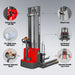 3300lbs Electric Straddle Stacker,  138" Lift,  Adjustable Legs & Fork — view 6