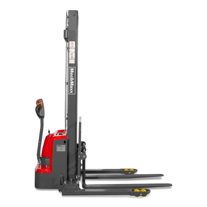 3300lbs Electric Straddle Stacker,  138" Lift,  Adjustable Legs & Fork — view 26
