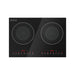 Empava EMPV-13EC09 20 inch 2 burner induction cooktop in black, top view with touch controls