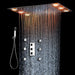 Cascada Showers 14"x20" Recessed Multicolor LED Shower System with Color Changing Remote Controller - Detail View 3