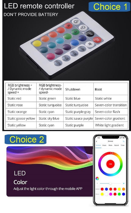 Cascada Showers 14"x20" Recessed Multicolor LED Shower System with Color Changing Remote Controller - Product Image 8