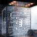 Cascada Showers 14"x20" Recessed Multicolor LED Shower System with Color Changing Remote Controller - Product Image 5