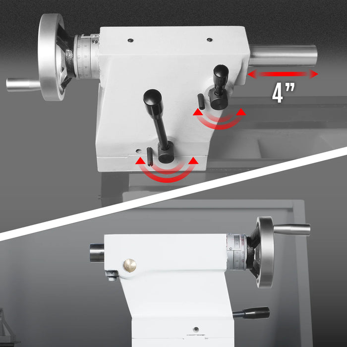 14" x 40" Industrial Metal Lathe Machine with Variable Speed DRO Gunsmith Gearhead Precision Turning Drilling Belt Drive 1440GV