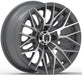 Empire Diablo DGRY 14x7 Gloss Gray & Machined Face Golf Cart Wheel