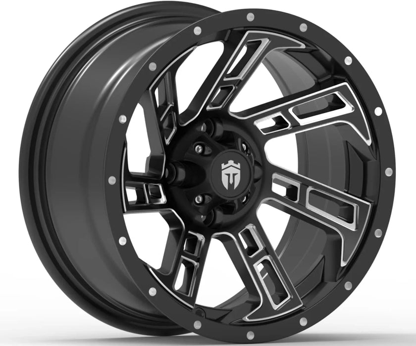 Empire Hook HK2 14x7 Wheel with X Comp H/T Tire golf cart wheel and tire – view 2