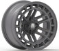 Empire Quest MG 14x7 Matte Gray Golf Cart Wheel