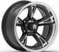 Empire Rodder RD1 14x7 Black Polished Wheel with X Comp Golf A/T Tire golf cart wheel and tire – view 2