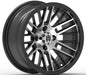 Empire Switch SWGB3 14x7 Gloss Black Machined Face with X Comp Golf H/T Tire golf cart wheel and tire – view 2