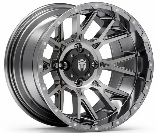 Empire Savage SV5 14x8 PVD Black Chrome Golf Cart Wheel