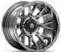 Empire Savage SV5 14x8 PVD Black Chrome Golf Cart Wheel