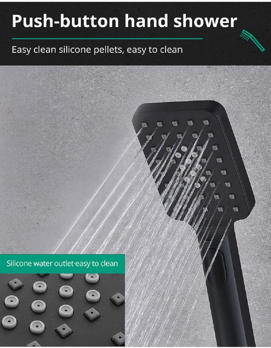 Cascada Showers 14"x20" LED Shower System with 4-Way Shower Mixer - Product Image 6
