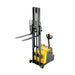 Xilin CPD05W-118 counterbalanced stacker fork and load detail