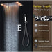 Cascada Showers 14"x20" Recessed LED Shower Set with Remote - Alternate View