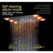 Cascada Showers 14"x20" Recessed LED Shower Set with Remote - Product Image 7