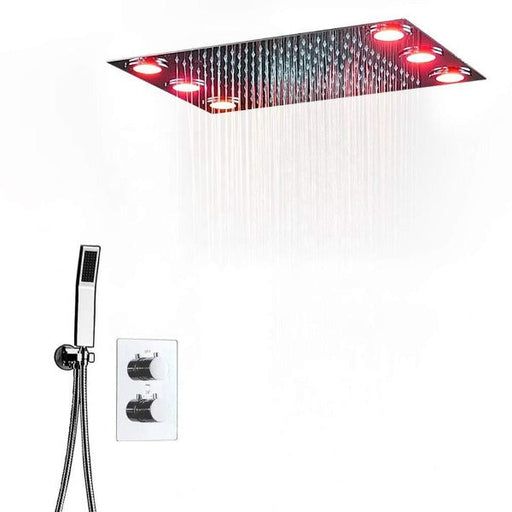 Cascada Showers 14"x20" Recessed LED Shower Set with Remote - Main Product Image