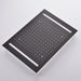 Cascada Luxurious 14"x20" Ceiling Mounted Rectangle LED Rainfall Shower Head - Dimensions