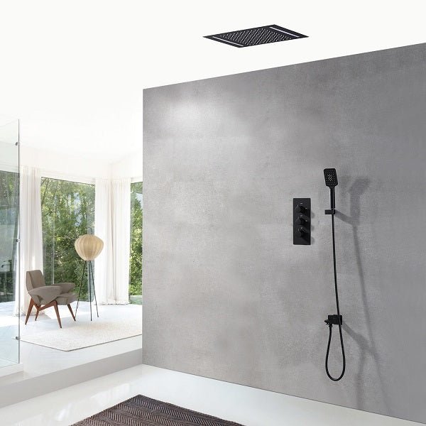 Cascada Showers 14"x20" LED Shower System with 2-Way thermostatic valve - Product Image 18