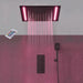 Cascada Showers 14"x20" LED Shower System with 2-Way thermostatic valve - Main Product Image