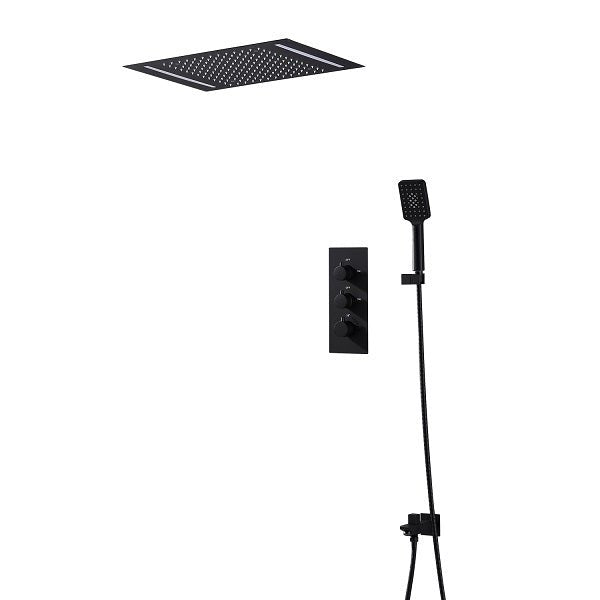 Cascada Showers 14"x20" LED Shower System with 2-Way thermostatic valve - Product Image 12
