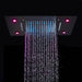 Cascada Showers 14"x20" recessed rainfall /waterfall LED shower head - Alternate View