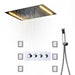 Cascada Showers 14"x20" Recessed White LED Shower System With 3-Way Thermostatic Valve - Product Image 7