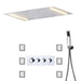 Cascada Showers 14"x20" Recessed White LED Shower System With 3-Way Thermostatic Valve - Product Image 12