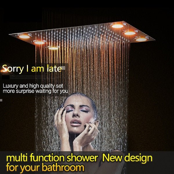 Cascada Showers 14"x20" Recessed LED Shower System - Product Image 10