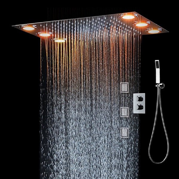 Cascada Showers 14"x20" Recessed LED Shower System - Product Image 11