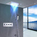 Cascada Showers 14"x20" Recessed Rainfall/Waterfall LED Shower System - Main Product Image