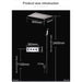 Cascada Showers 14"x20" Recessed Rainfall/Waterfall LED Shower System - Product Image 11