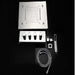 Cascada Showers 14"x20" LED Shower System With 3-Way Thermostatic Valve (4 knobs) - Detail View 3