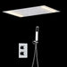 Cascada Showers 14"x20" White LED Shower Set with Dual Thermostatic Valve - Detail View 2