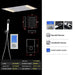 Cascada Showers 14"x20" White LED Shower System with LCD Touch Screen - Detail View 2