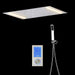 Cascada Showers 14"x20" White LED Shower System with LCD Touch Screen - Alternate View
