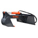MechMaxx Skid Steer Backhoe Attachment, 12in Bucket Included, 59in Digging Depth