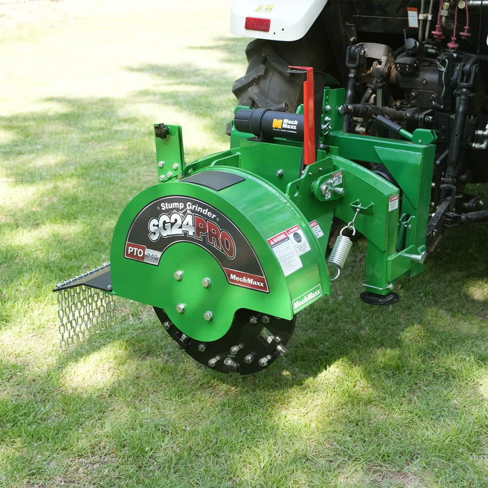 3-Point PTO Stump Grinder with 34 Carbide Teeth (PTO Shaft Included with Slip Clutch), for 15-45HP Tractor, SG24PRO