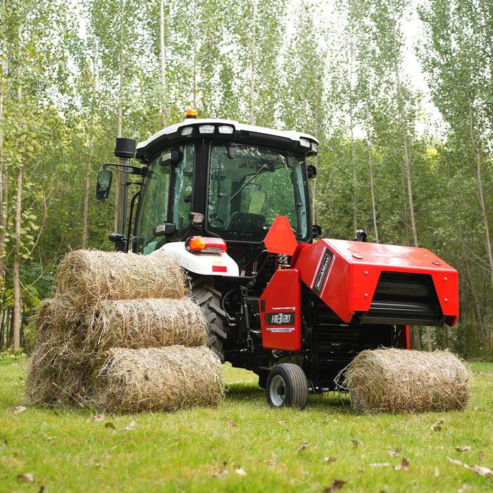 3-Point PTO Mini Round Hay Baler With Twine Wrap,   20" Diameter x 28" Width Bales,  For 15-50hp Tractor,  HB3120