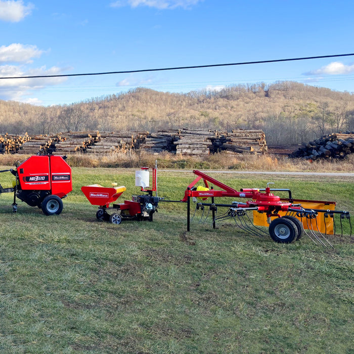 Hay Baler & Hay Wrapper & Hay Rake Tedder Combo,  HB3120,  HW20,  HT100