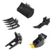 5-Piece Mini Excavator Attachment Set for Mini Compact Excavator - MechMaxx